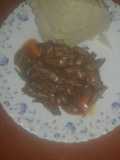 Small fish with ugali