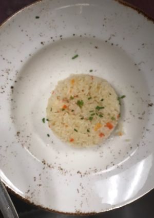 A picture of Mirepoix Rice.