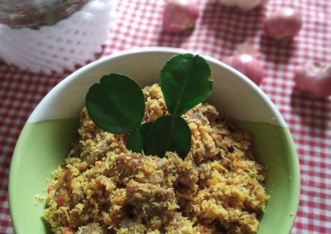 Ternyata ini lho! Resep mudah memasak 65. Serundeng Daging Kambing yang lezat