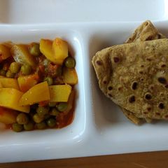 A picture of Cabbage-sattu paratha.