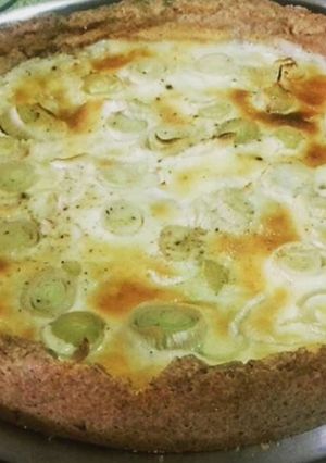 Foto de Quiche integral de alho poró