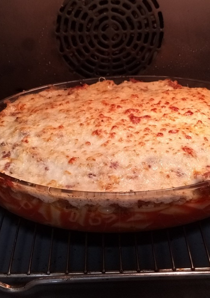 Una foto de Macarrones con bechamel
