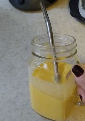 Una foto de Smoothie de kéfir de mango