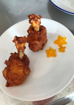 Una foto de Colombinas de pollo pasa bocas