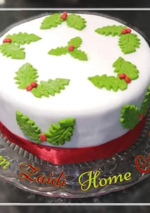 A picture of 🎄🎂❄☃️Christmas Cake (Fruit Cake)☃️❄🎂🎄.