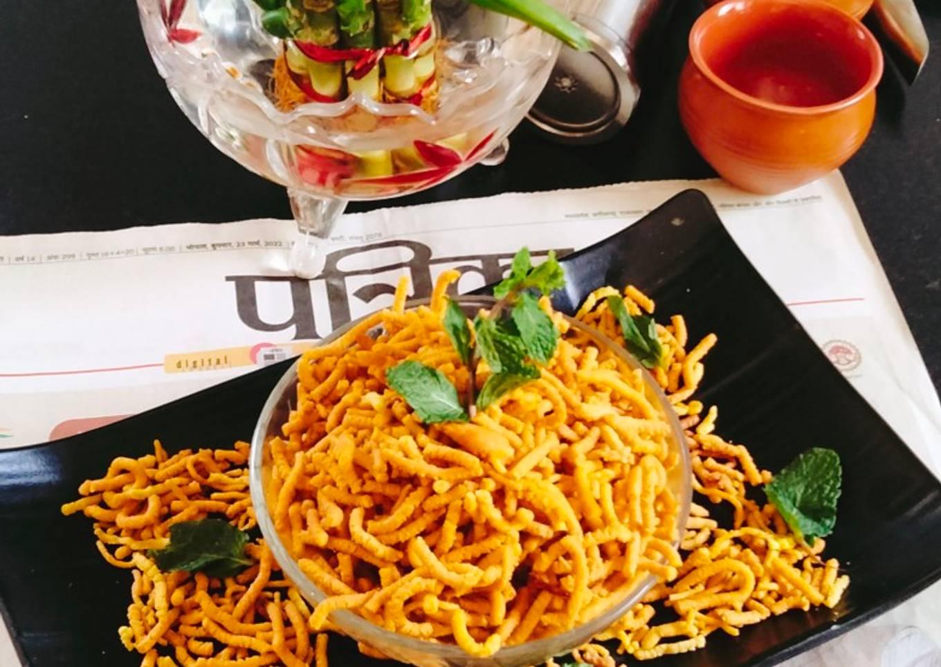 Tomato sev (khasta tamatra namkeen sev)