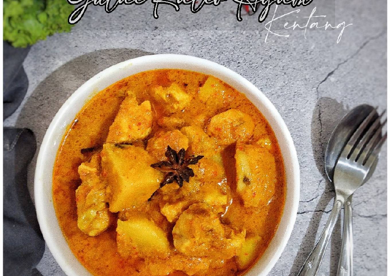 Gulai kalio Ayam kentang