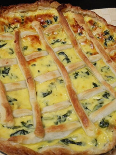 Una foto de Tarta de espinacas con queso
