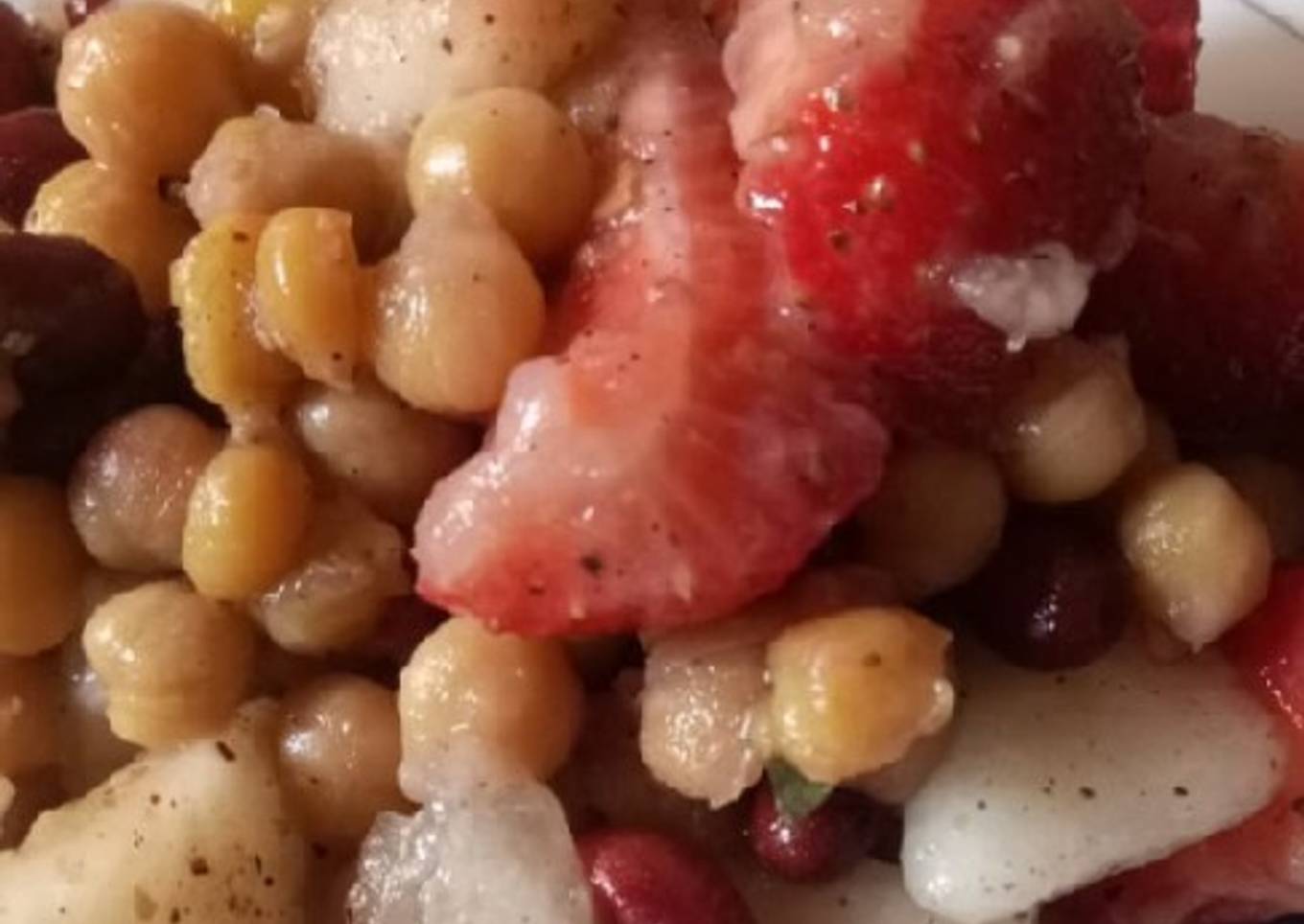 Fruit beans salad