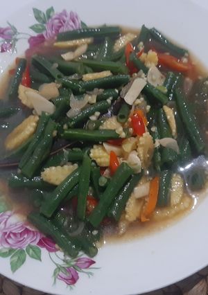 Foto resep Oseng-oseng Kacang Panjang Putren