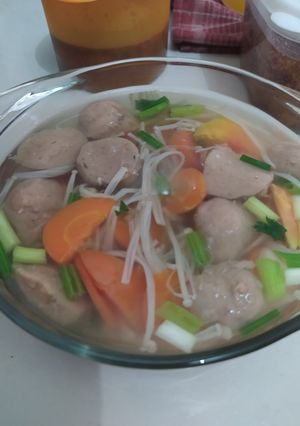 Foto resep Sop bening jamur enoki