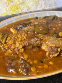 عکسی از دستور خورشت گوشت و بادمجون