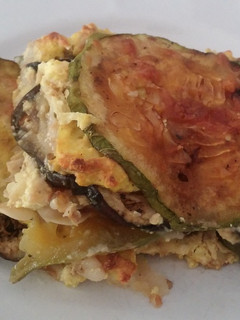 Una foto de Tarta lasaña de Berenjena, Zapallito y Ricotta