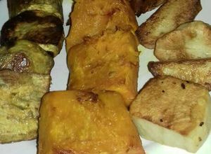 Una foto de Verduras asadas Saborizadas con ajo