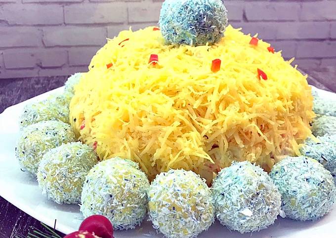 Салат Шапочка снегурочки