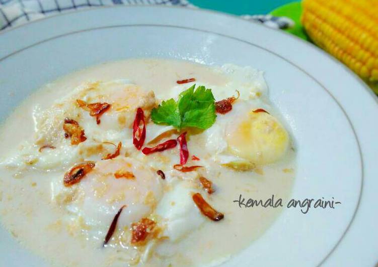 Resep Telur Gulai Putih (no santan), Menggugah Selera