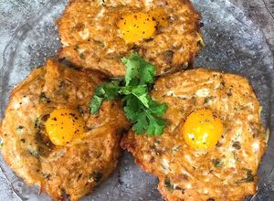Hình của món Chả Khoai Tây Thịt Bằm Trứng.