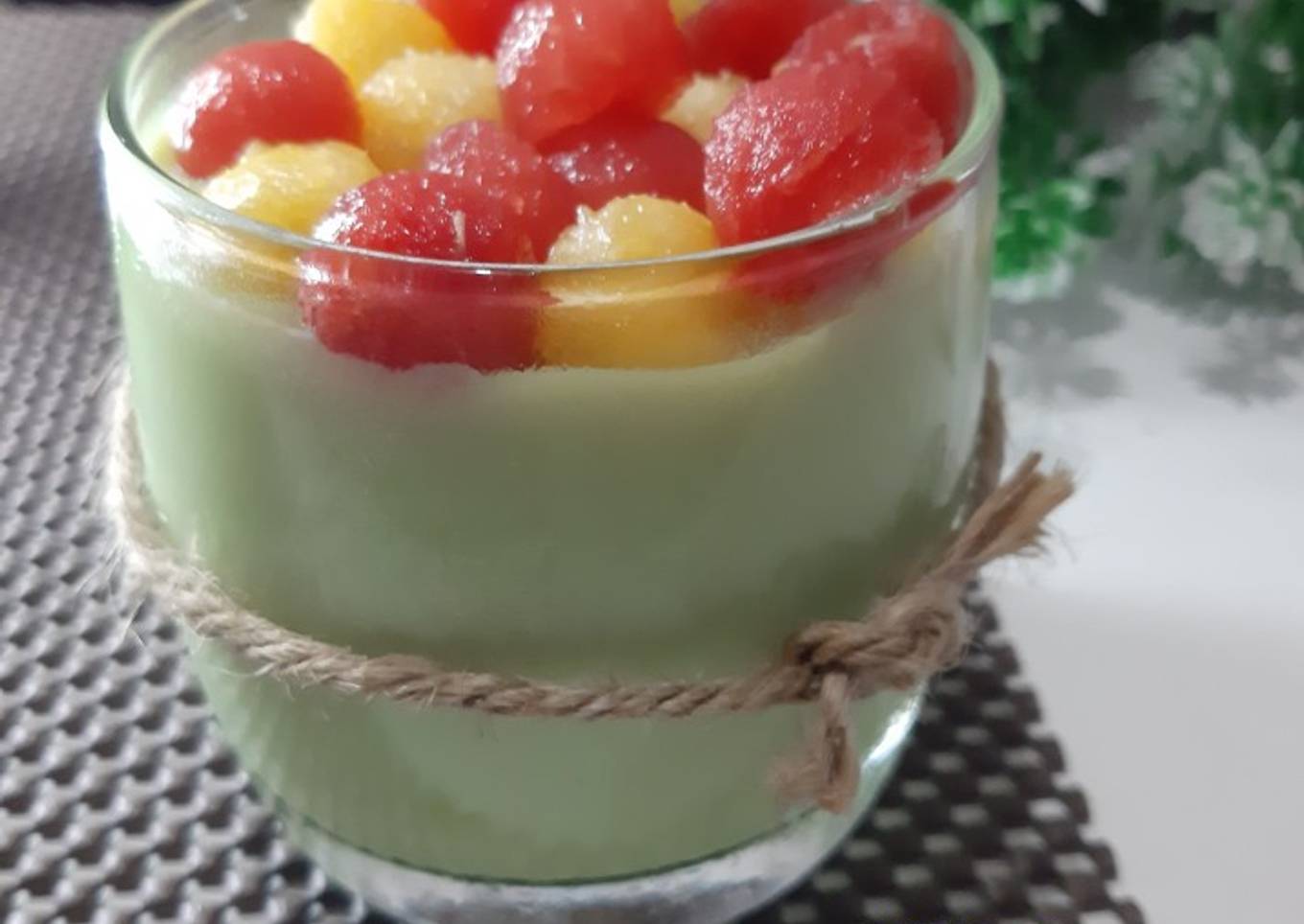 Puding Melon (Gelatin bubuk)