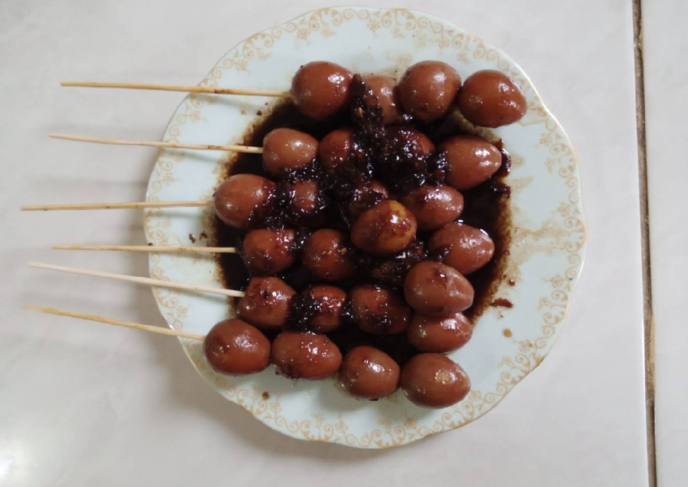 Sate telur puyuh