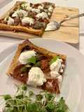 Roasted Tomato Tart with Ricotta and Pesto