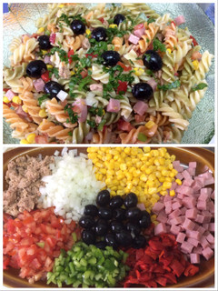 Una foto de Ensalada de pasta🥗