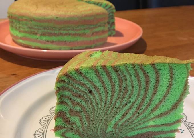 Zebra Sponge Cake