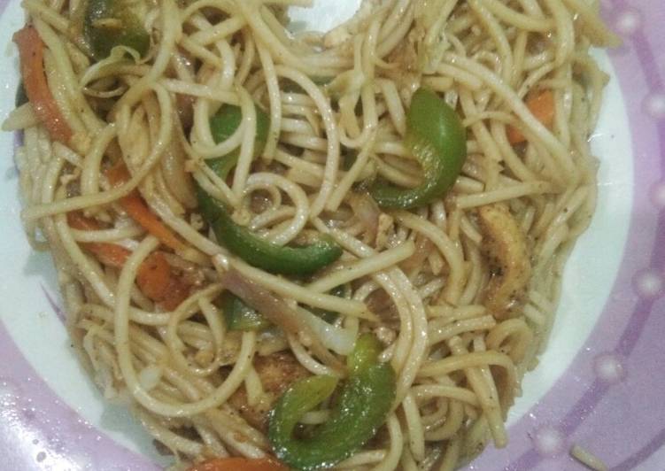 Chicken noodles