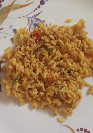 A picture of Uggani/ puffed rice upma.