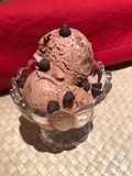 Mocha-Brownie with Nutella ripple ice-cream