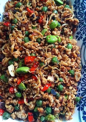 Foto resep Tumis oncom teri pete