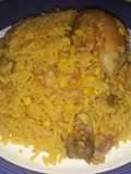 Arroz con maíz y pollo