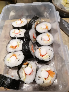 A picture of My version of Sushi Roll.