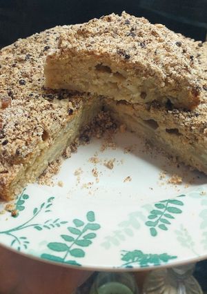 Una foto de Torta de manzana con crumble