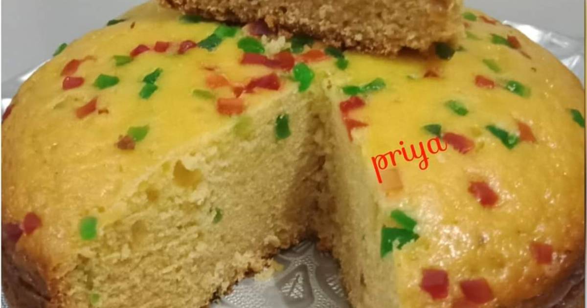 cooker cake recipe, basic plain cake - Yummy Indian Kitchen