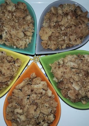 Une photo de Crumble pomme pralinées