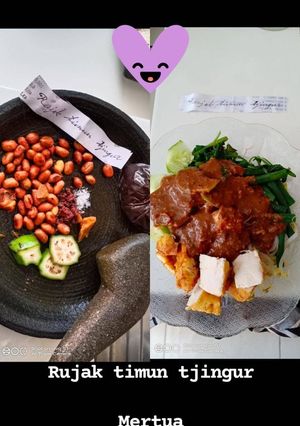 Foto resep Rujak timun tjingur (cingur) Mertua