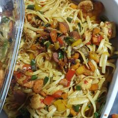 A picture of Vegetable pasta.