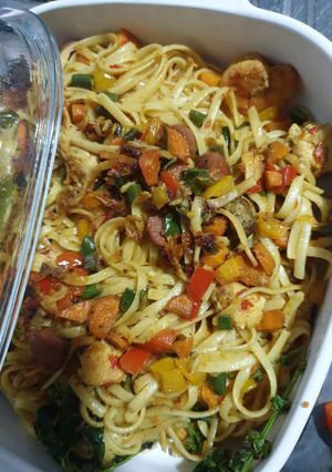 A picture of Vegetable pasta.