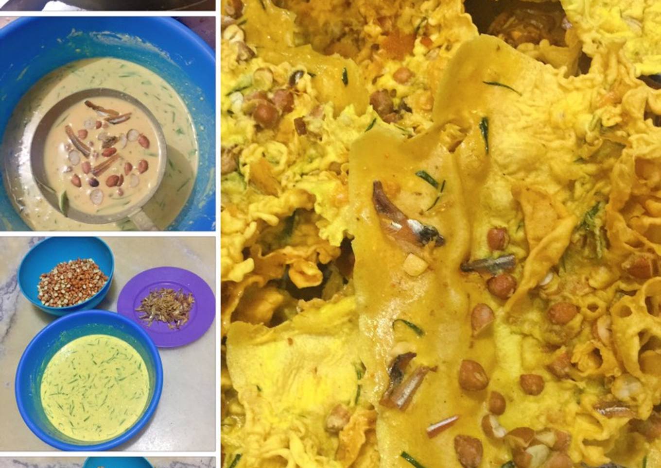 Rempeyek kacang ikan bilis kering