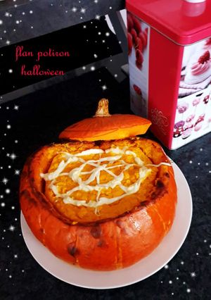 Une photo de Flan potiron d'halloween 😱 # halloween