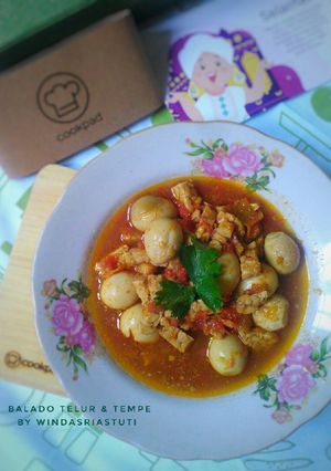 Foto resep Balado telur & tempe