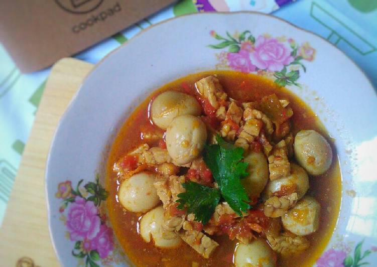 Balado telur & tempe