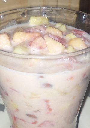 A picture of Milky fruitsalad.