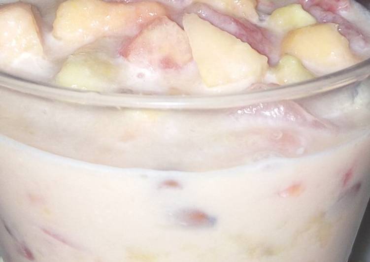 Steps to Make Quick Milky fruitsalad Cooking Basics for Newbies