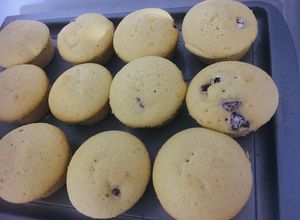 Una foto de Cupcakes de limón y granada