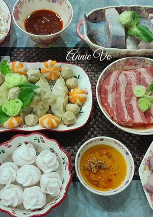 Hình của món Lẩu hấp thủy nhiệt cho ngày đầu năm.