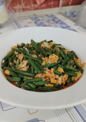 Foto resep Tumis kacang panjang telor