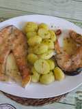 Salmón en salsa Menier