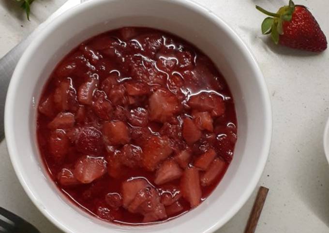 Simple Way to Prepare Homemade Strawberry compote