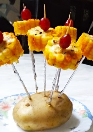 A picture of Mexicon Corn Bouquet.